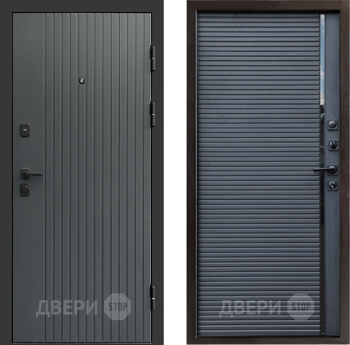 Входная металлическая Дверь Престиж Tvist Grey Porte Черный кварц в Раменском