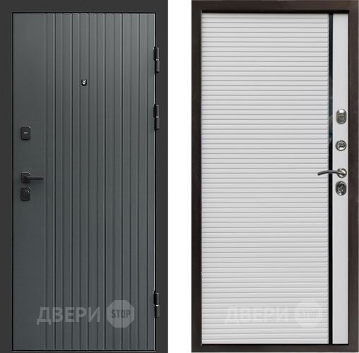 Входная металлическая Дверь Престиж Tvist Grey Porte Белый в Раменском