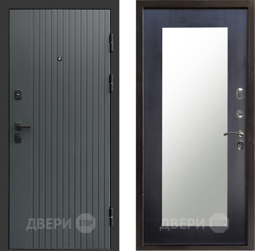 Дверь Престиж Tvist Grey Зеркло Пастораль Венге в Раменском