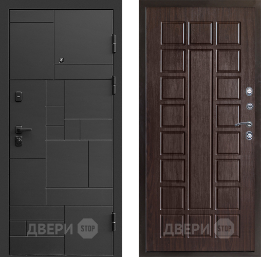 Входная металлическая Дверь Престиж Kvadro Престиж Венге в Раменском