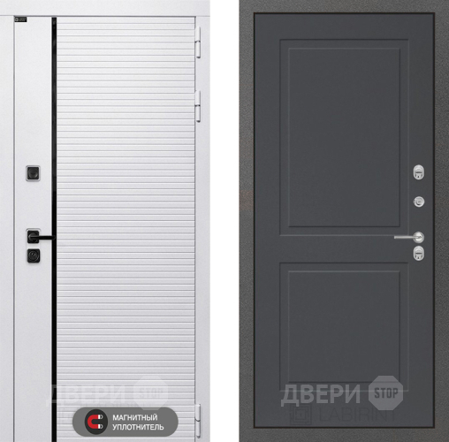 Дверь Лабиринт (LABIRINT) Royal 11 Графит софт в Раменском