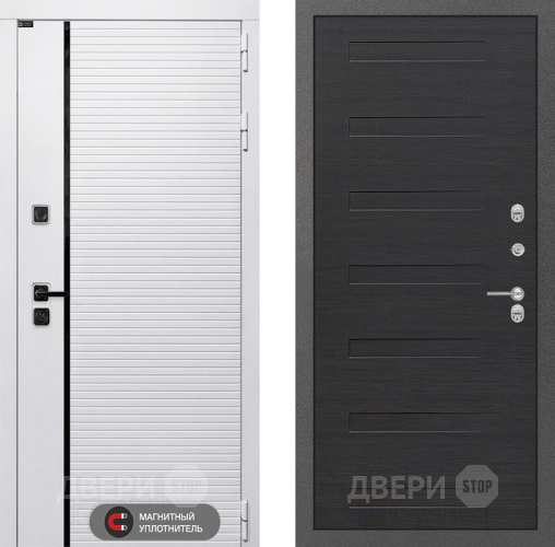 Входная металлическая Дверь Лабиринт (LABIRINT) Royal 14 Эковенге поперечный в Раменском