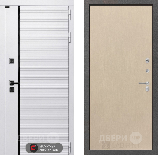 Входная металлическая Дверь Лабиринт (LABIRINT) Royal 05 Венге светлый в Раменском