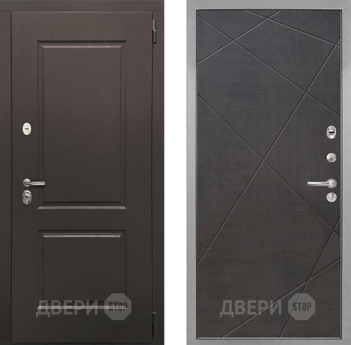 Входная металлическая Дверь Интекрон (INTECRON) Кампо Лучи-М Венге распил кофе в Раменском