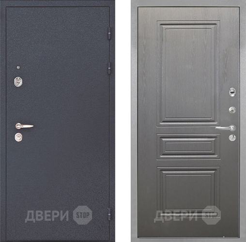 Входная металлическая Дверь Интекрон (INTECRON) Колизей ФЛ-243 Графит вуд дуб в Раменском