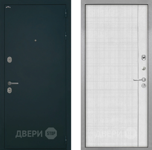 Дверь Интекрон (INTECRON) Греция В-07 с молдингом Лофт белый в Раменском