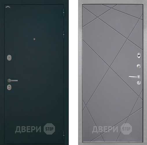 Дверь Интекрон (INTECRON) Греция Лучи-М Графит софт в Раменском