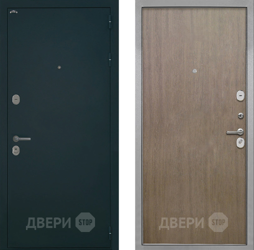 Входная металлическая Дверь Интекрон (INTECRON) Греция Гладкая шпон Венге коричневый в Раменском