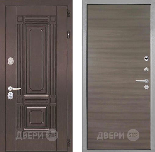 Входная металлическая Дверь Интекрон (INTECRON) Италия Гладкая Дуб тоскано поперечный в Раменском