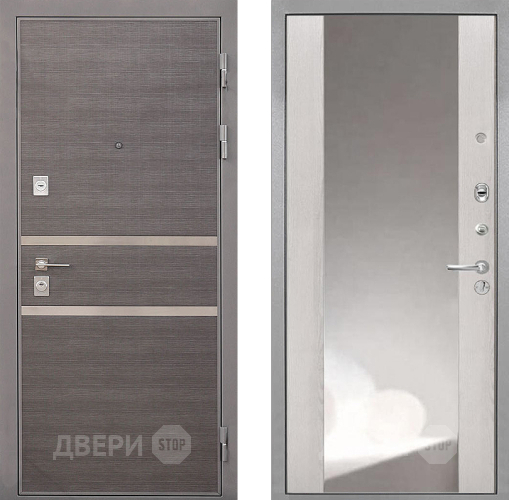 Дверь Интекрон (INTECRON) Неаполь ФЛЗ-516 Зеркало Сосна белая в Раменском