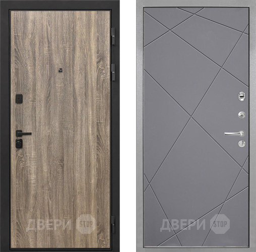 Дверь Интекрон (INTECRON) Профит Black Дуб Турин Лучи-М Графит софт в Раменском