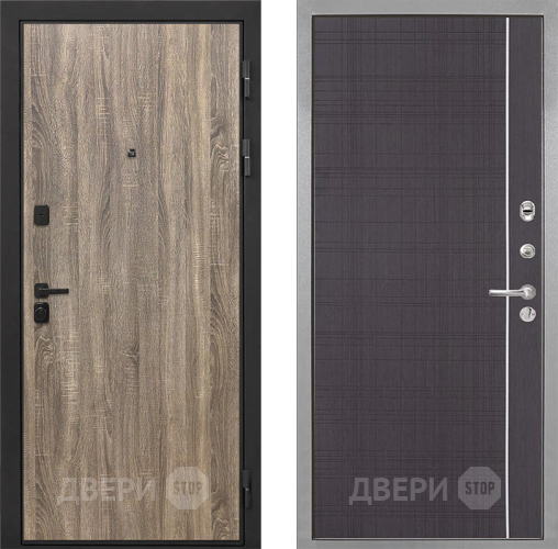 Дверь Интекрон (INTECRON) Профит Black Дуб Турин В-07 с молдингом Венге в Раменском