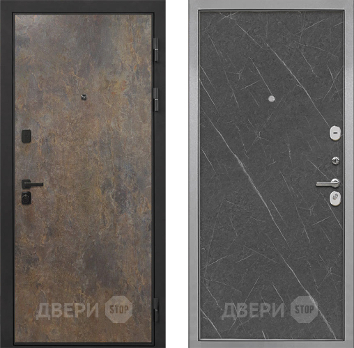 Дверь Интекрон (INTECRON) Профит Black Гранж Гладкая Гранит лава оникс в Раменском