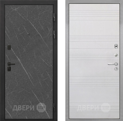 Дверь Интекрон (INTECRON) Профит Black Гранит Лава Оникс ФЛ-316 Белый ясень в Раменском