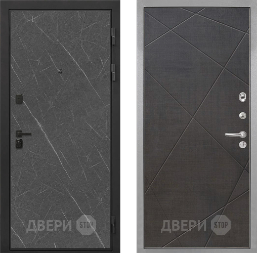 Входная металлическая Дверь Интекрон (INTECRON) Профит Black Гранит Лава Оникс Лучи-М Венге распил кофе в Раменском
