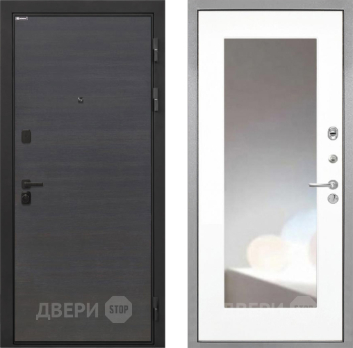 Дверь Интекрон (INTECRON) Профит Black Эковенге ФЛЗ-120-М Зеркало Белый матовый в Раменском