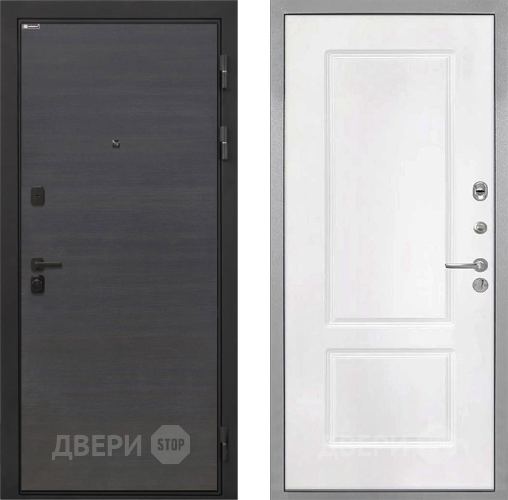 Дверь Интекрон (INTECRON) Профит Black Эковенге КВ-2 Белый матовый в Раменском