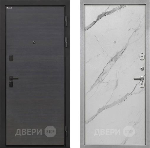 Дверь Интекрон (INTECRON) Профит Black Эковенге Гладкая Мрамор натуральный арктик в Раменском