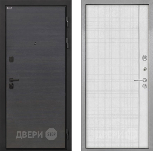 Дверь Интекрон (INTECRON) Профит Black Эковенге В-07 с молдингом Лофт белый в Раменском