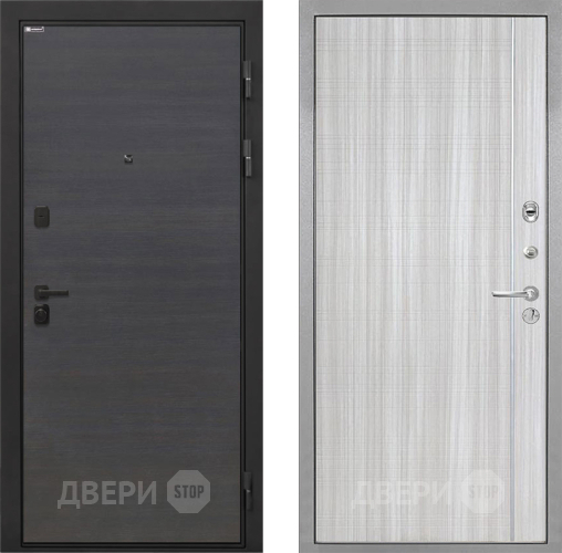 Входная металлическая Дверь Интекрон (INTECRON) Профит Black Эковенге В-07 с молдингом Сандал белый в Раменском