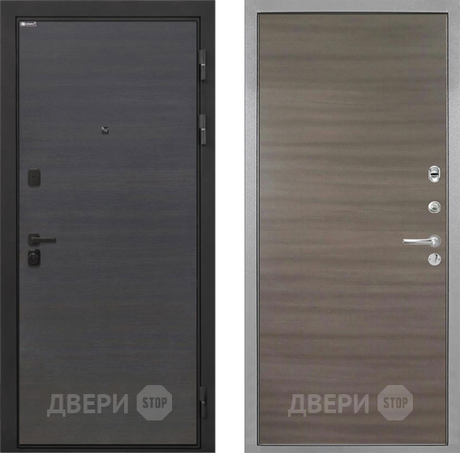 Входная металлическая Дверь Интекрон (INTECRON) Профит Black Эковенге Гладкая Дуб тоскано поперечный в Раменском
