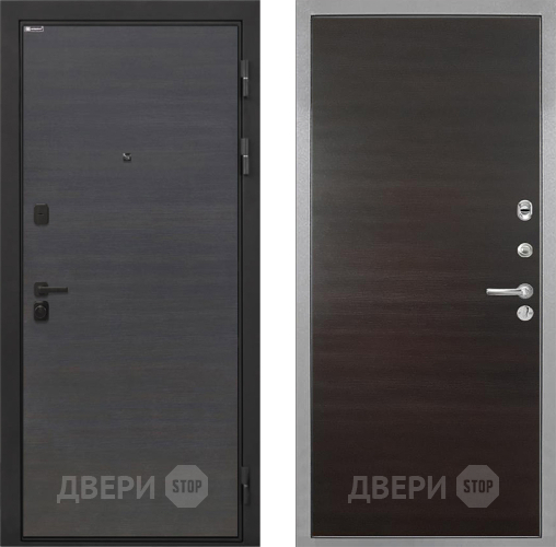 Дверь Интекрон (INTECRON) Профит Black Эковенге Гладкая Эковенге поперечный в Раменском