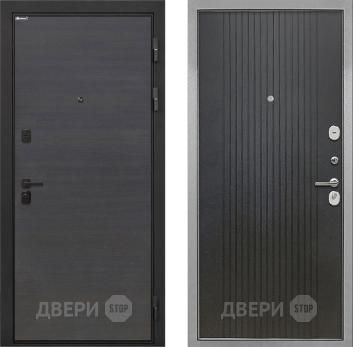 Входная металлическая Дверь Интекрон (INTECRON) Профит Black Эковенге ФЛ-295 Лофт черный в Раменском