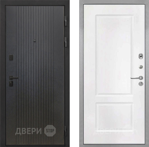 Входная металлическая Дверь Интекрон (INTECRON) Профит Black ФЛ-295 КВ-2 Белый матовый в Раменском