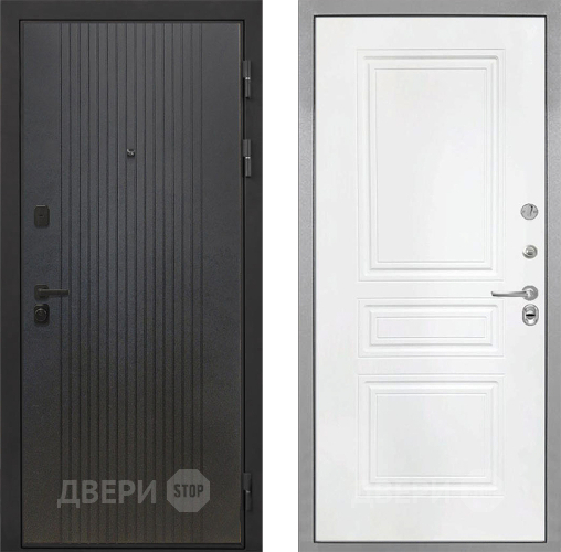 Входная металлическая Дверь Интекрон (INTECRON) Профит Black ФЛ-295 ФЛ-243 Белый матовый в Раменском