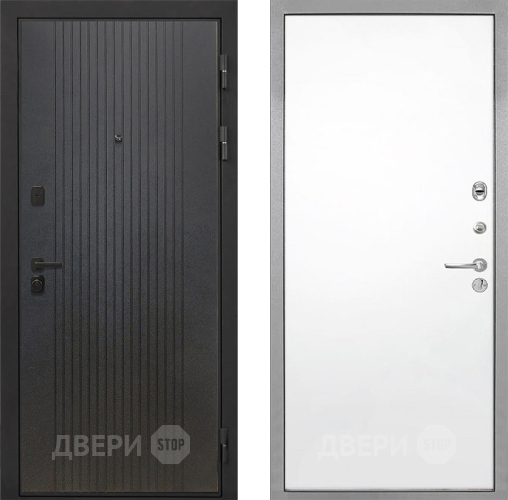 Входная металлическая Дверь Интекрон (INTECRON) Профит Black ФЛ-295 Гладкая Силк Сноу в Раменском