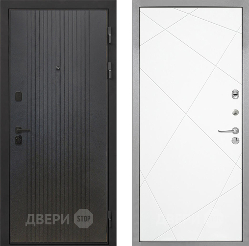 Входная металлическая Дверь Интекрон (INTECRON) Профит Black ФЛ-295 Лучи-М Софт милк в Раменском