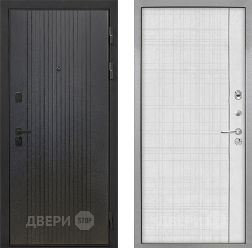 Дверь Интекрон (INTECRON) Профит Black ФЛ-295 В-07 с молдингом Лофт белый в Раменском