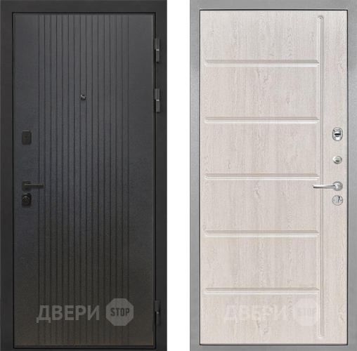 Входная металлическая Дверь Интекрон (INTECRON) Профит Black ФЛ-295 ФЛ-102 Сосна белая в Раменском