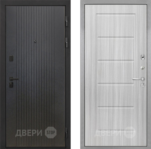 Входная металлическая Дверь Интекрон (INTECRON) Профит Black ФЛ-295 ФЛ-39 Сандал белый в Раменском