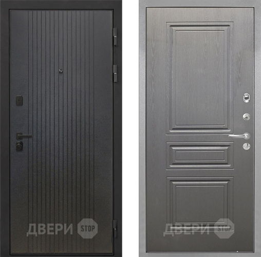 Входная металлическая Дверь Интекрон (INTECRON) Профит Black ФЛ-295 ФЛ-243 Графит вуд дуб в Раменском