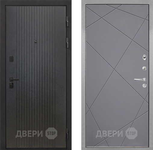 Входная металлическая Дверь Интекрон (INTECRON) Профит Black ФЛ-295 Лучи-М Графит софт в Раменском