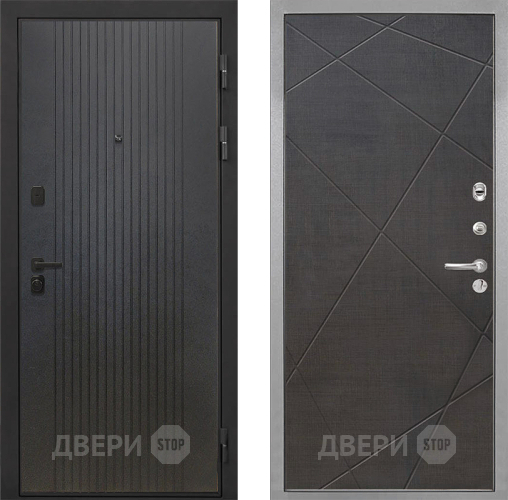 Входная металлическая Дверь Интекрон (INTECRON) Профит Black ФЛ-295 Лучи-М Венге распил кофе в Раменском
