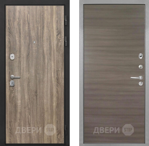 Входная металлическая Дверь Интекрон (INTECRON) Гектор Дуб Турин Гладкая Дуб тоскано поперечный в Раменском