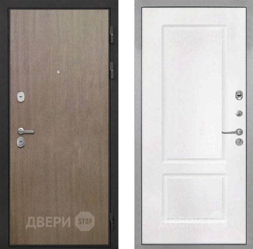 Дверь Интекрон (INTECRON) Гектор Венге Коричневый КВ-2 Белый матовый в Раменском