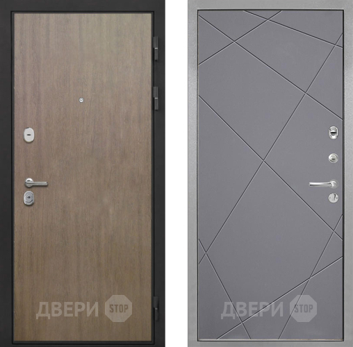 Входная металлическая Дверь Интекрон (INTECRON) Гектор Венге Коричневый Лучи-М Графит софт в Раменском