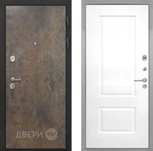 Входная металлическая Дверь Интекрон (INTECRON) Гектор Гранж Альба Роял Вуд белый в Раменском