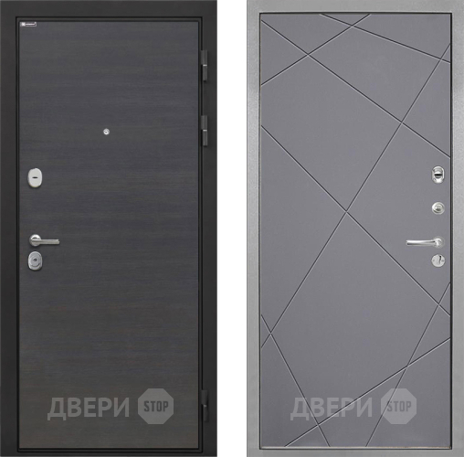 Дверь Интекрон (INTECRON) Гектор Эковенге Лучи-М Графит софт в Раменском