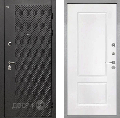 Входная металлическая Дверь Интекрон (INTECRON) Олимпия Black 4К КВ-2 Белый матовый в Раменском