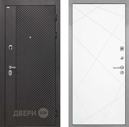 Входная металлическая Дверь Интекрон (INTECRON) Олимпия Black 4К Лучи-М Софт милк в Раменском