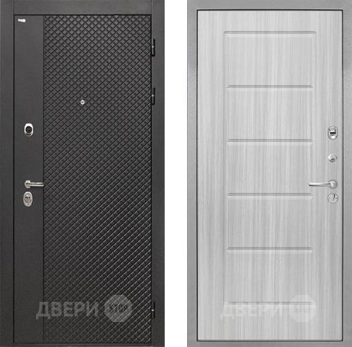 Входная металлическая Дверь Интекрон (INTECRON) Олимпия Black 4К ФЛ-39 Сандал белый в Раменском