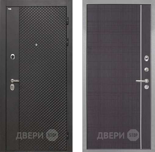 Входная металлическая Дверь Интекрон (INTECRON) Олимпия Black 4К В-07 с молдингом Венге в Раменском