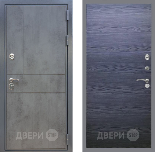 Дверь Рекс (REX) ФЛ-290 GL Дуб тангенальный черный в Раменском