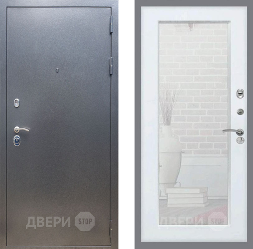 Дверь Рекс (REX) 11 Зеркало Пастораль Белый ясень в Раменском