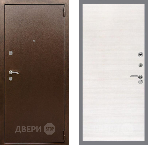 Входная металлическая Дверь Рекс (REX) 1А Медный Антик GL Акация в Раменском