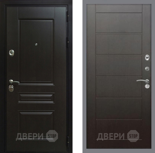 Входная металлическая Дверь Рекс (REX) Премиум-Н Сити Венге в Раменском